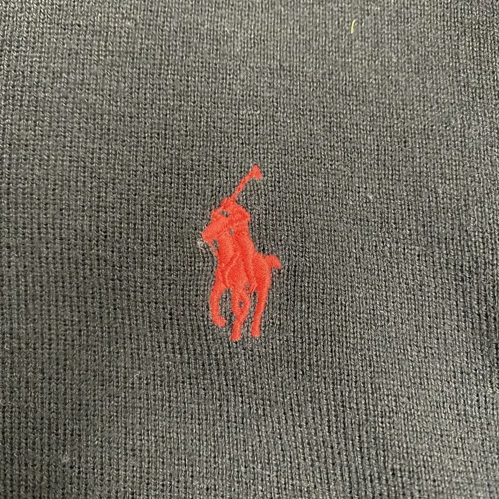 Polo Ralph Lauren Men’s XXL Black Pima Cotton V-Neck Sweater Vest Preppy Club